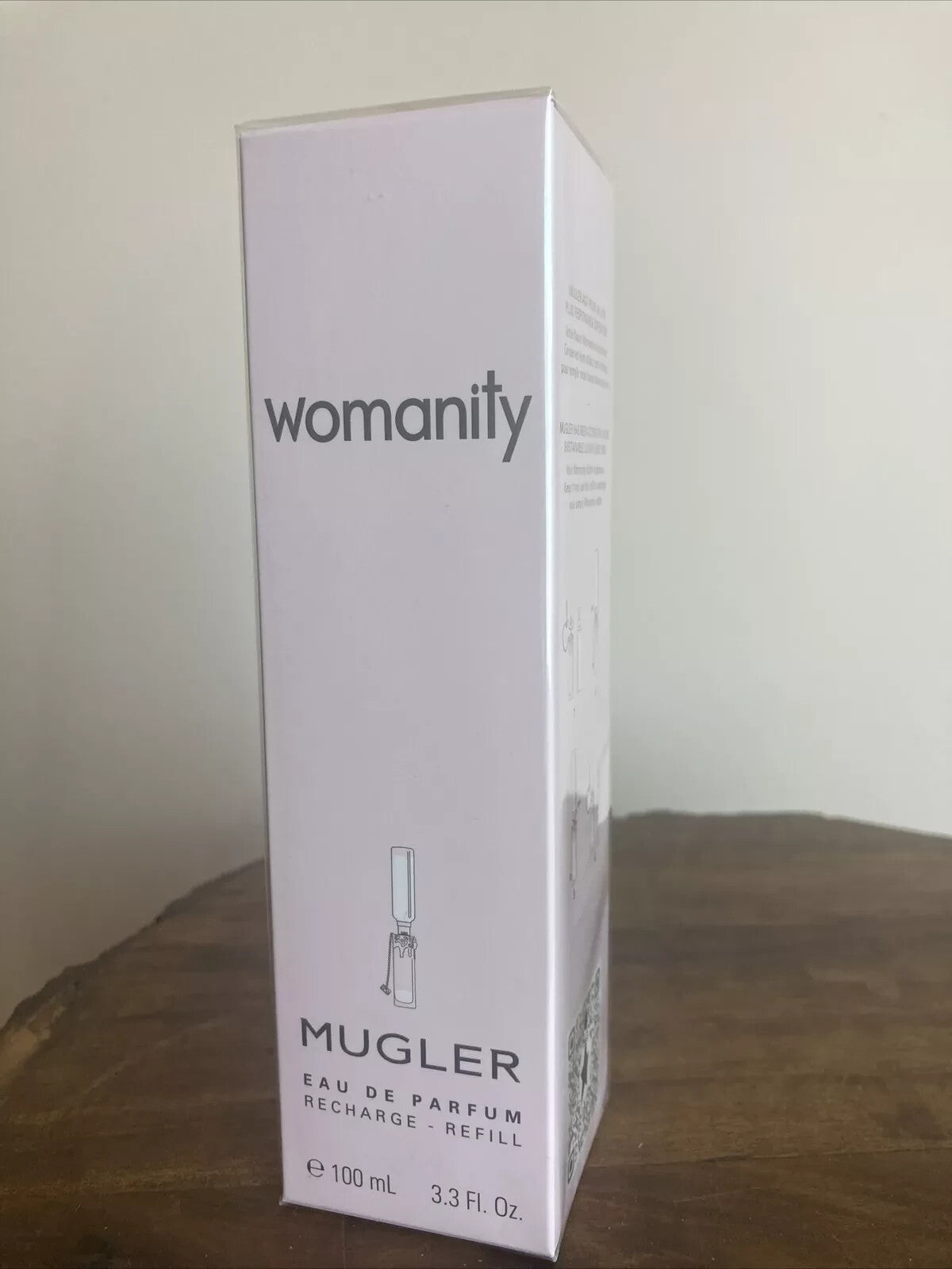 Mugler WOMANITY Refill/Recharge EDP  3.3oz/100ml  SEALED SHIP FROM FRANCE