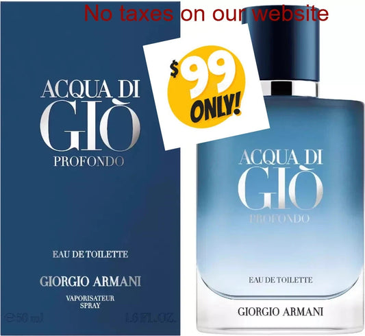Acqua di Giò Profondo Eau de Toilette 3.4 oz  new 2025 ship from france