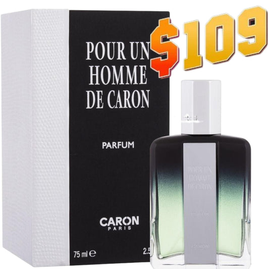 NEW CARON POUR UN HOMME Parfum 75ml NIB SHIP FROM FRANCE