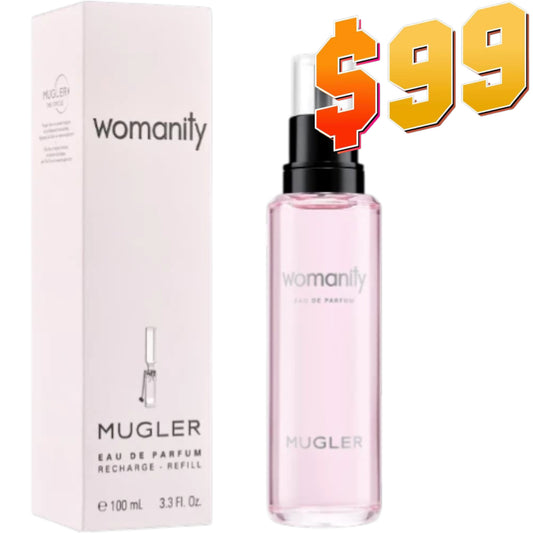 Mugler WOMANITY Refill/Recharge EDP  3.3oz/100ml  SEALED SHIP FROM FRANCE